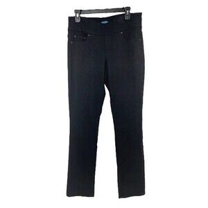 NWT Jag Jeans  Peri Straight Pull On Pants Women's size 0 Black